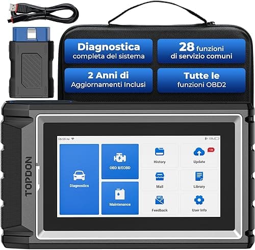 TOPDON ArtiDiag800 BT 2 Outil de Diagnostic de Voiture sans Fil OBD2 Scanner Bluetooth, Systèmes complets, 28 Fonctions de réinitialisation, Contrôle bidirectionnel, 2 Ans de mises à Jour gratuites