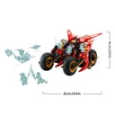 LEGO NINJAGO Ninja Combat Vehicle - Transforms into 2 Ninja Motorbikes & a Jet Plane Toy - 6 Minifigures incl. Kai & Cole - Dragons Rising Birthday Gift for 8+ Year Old Boys - 71844 - 8