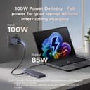 UGREEN Revodok Pro Docking Station (11-in-1), Dual 4K@60Hz HDMI+DP, 4K@120Hz DisplayPort, 2×10Gbps USB-C, 100W PD, 170MB/s SD/TF, 40cm Cable, Aluminum USB C Hub for Dell, HP, Surface Laptops - 6