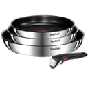 Tefal Ingenio Emotion L8974S45 Batterie de cuisine à induction, 4 pièces, acier inoxydable, empilable, revêtement anti-adhésif, induction - 1