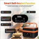 Gamexop Upgraded Cordless Electric Lunch Box, 1.5L Rechargeable Heated Lunch Box Battery Powered Stainless Steel Self-Heating Food Warmer Gift for Indoor Outdoor Work Office Camping Travel - 7