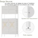 Mintnook High Chest of Drawers, White Storage Chest with Open Center Design, Tall Bedroom Chest with 12 Drawers, Large Capacity Storage Chest for Closet, Nursery, Living Room, White - 4