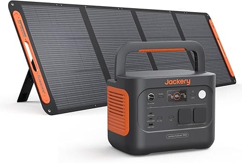 Jackery Explorer 1000 v2 Générateur Électrique Portable avec 200W Panneau Solaire, 1070Wh Batterie LFP, 1500W CA/100W USB-C Sortie, Charge Complète Rapide 1H via APP pour Plein Air,Camping-car,Urgence