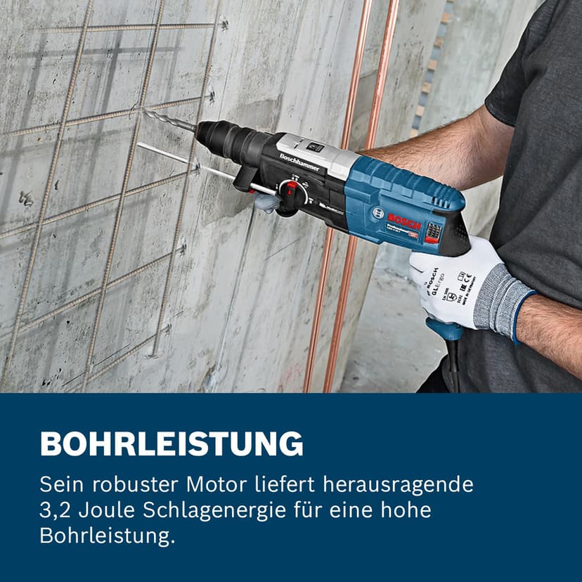 Bosch Professional GBH 2-28 F rotary hammer (SDS plus quick-change chuck, 13 mm keyless chuck, carrying case) - 3