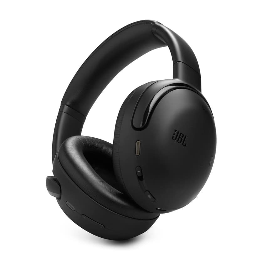 JBL Tour One M3 Wireless Over-Ear Bluetooth Headphones with True Adaptive Noise-Cancelling, 70 Hours of Playtime, Comfortable Fit, Spatial 360 Sound with Head Tracking, USB-C Compatible, Black - 1