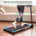 CITYSPORTS Treadmill, folding treadmill 12 km/h, with LED display, APP and 360° tablet holder, compact walking pad for home and office - 7