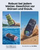Soundcore Boom 3i by Anker, Enceinte Bluetooth extérieure résistante, IP68, Flottante, résistante à l'eau salée, BassUp 2.0, Enceinte Portable de 50 W, Bluetooth 5.3, 16 h, TWS,Kayak/pêche/Camping - 2