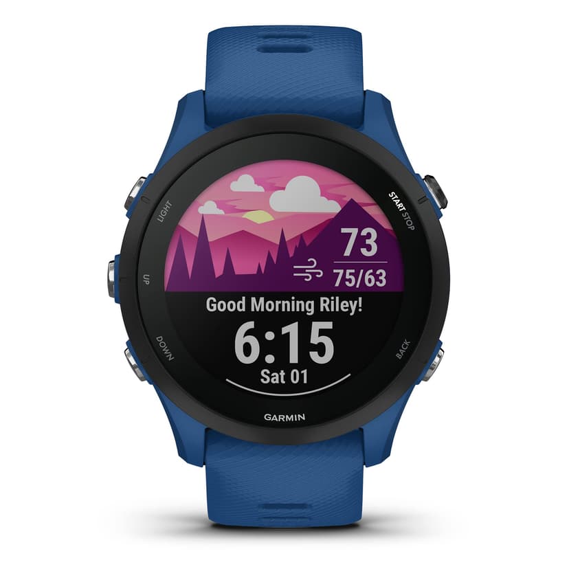 Garmin Forerunner® 255, GPS Running Smartwatch, Advanced Insights, Long-Lasting Battery, Tidal Blue - 2