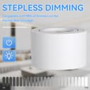 CANMEIJIA Surface Ceiling Spotlight Dimmable LED Ceiling Spotlight 7W Ø80x50mm Extra Flat 30° Pivotable 3000K/4000K/6500K Ceiling Spotlights Aluminium Downlight Round White 4 pcs - 5