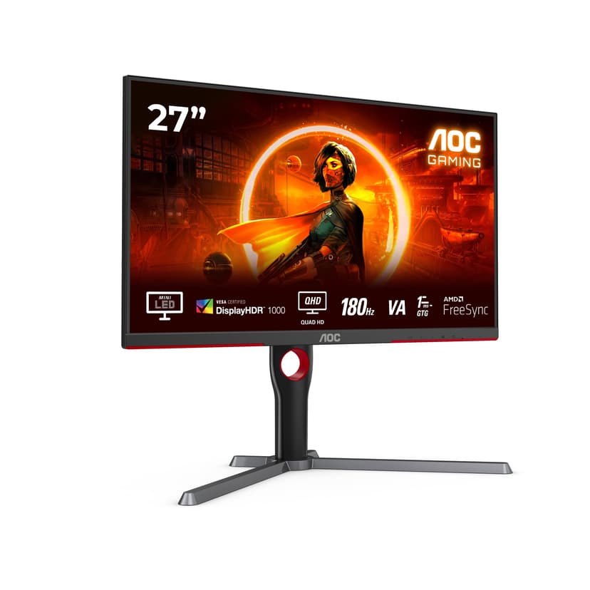 AOC Gaming Q27G3XMN - Moniteur QHD 27 pouces, 180 Hz, Fre… - 1