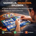 XXL Fan Starter Set World Cup 2026 – Original Panini Sticker Album & Stickers, Extra 1x Match Schedule & 3x Germany Armbands (10 Packs / 70 Sticker Set) Own Brand Bundle - 3