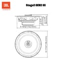 JBL Stage2 GEN2 65 – 6.5 Inch (165mm) 2-Way Coaxial Car Speakers – 60W RMS – 240W Peak – High Sensitivity Audio – OEM Upgrade – Compact Fit – Easy Install – With Grilles – Pair - 6