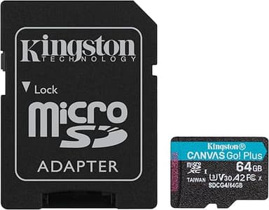 Kingston Canvas Go Plus microSDXC Memory Card Gen4 200MB/…