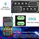 Portable Voice Changer, I9 Live Sound Card Handheld Microphone Voice Changer with 8 Sound Effects, Sound Disguiser for PS4 PS5 PC Phone Laptops - 2