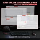 YUNZII x MADLIONS MAD68 HE Rapid Trigger Wired Magnetic Mechanical Gaming Keyboard 60% Hall Effect Switches Adjustable Actuation, PBT Keycaps RGB Hot-Swap,8K Hz Polling Rate(Black,Amber Pro Switch) - 6