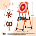 KAINOKAI Ensemble de lancer de hache avec 8 pièces et cible en poils pliable – Jeu d’intérieur et d’extérieur, haches de lancer portables et sûres pour le jardin, la cour et les activités de foire - 2