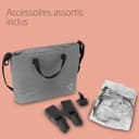 Maxi-COSI Zelia S Trio Stroller 3 in 1 Set, 0-4 Years, Up to 22 kg, Foldable, Compact and Adjustable Stroller, Includes CabrioFix S i-Size Car Seat, Accessories, Diaper Bag, Grey - 6