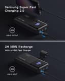 INIU Power Bank, 65W PD 25000mAh Portable Charger, Ultimate USB C 3-Output Fast Charging (Phone & Laptop) with Phone Holder Battery Pack for MacBook, iPhone, AirPods, iPad, Switch, Tablets. - 3