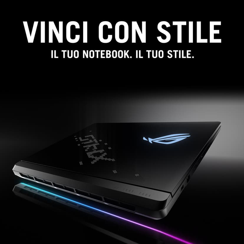 ASUS ROG Strix SCAR 16 (2025) avec écran ROG Nebula de 16" à 240Hz, NVIDIA GeForce RTX 5090 24 Go, Intel Core Ultra 9 275HX, 32 Go RAM, 2 To SSD, Win 11 Home, G635LX#B0DWSW774K, Disposition ITA, Noir - 5