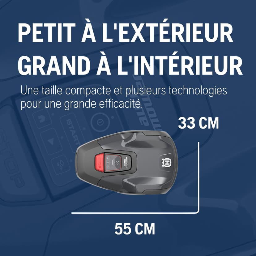 Husqvarna Robot Tondeuse Automower Aspire R4 pour 400 m² de Surface I Tondeuse à Gazon sans Fil Robot contrôle Via l'application Connect (avec Commande vocale, Wi-FI, Bluetooth) avec kit - 5