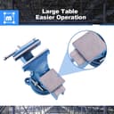 Heavy Duty Swivel Workshop Bench Vice Clamp, 6 Inch 150mm 12Kg Universal Table Workbench for Tool Material Clamping Fixing, Rotatable Engineer Table Bench (6 Inch 12KG) - 7