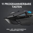 Logitech G502 LIGHTSPEED Wireless Gaming Mouse, HERO 16K Sensor, 16,000 DPI, RGB, Adjustable Weights, 11 Programmable Buttons, Long Battery Life, On-Board Memory, PC/Mac - Black (German Packaging) - 4