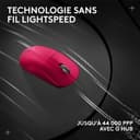 Logitech G PRO X SUPERLIGHT 2 wireless gaming mouse, 60 g pro-grade mouse with 5 programmable buttons, 44k DPI sensor, 8 kHz report rate, USB-C charging for PC/Mac - Pink - 9