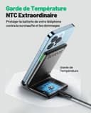 INIU fast Wireless Charger, Qi Certified Wireless Charging Stand with QC3.0 Adapter USB Charger - 4