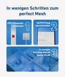 Fritz! Mesh Set 1600 Lot de 2 (2 x Fritz!Repeater, idéal pour routeur Internet ou Modem à Fibre Optique (Ont), Couverture Wi-FI pour 3 à 5 pièces, Wi-FI 6 jusqu'à 3 000 Mbit/s, Version Allemande) - 7