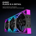 Jungle Leopard V3 Daisy Chain A-RGB Ventilateur 120 mm ARGB PWM PC Ventilateur RVB Commutable Forward/Reverse Flow - 7