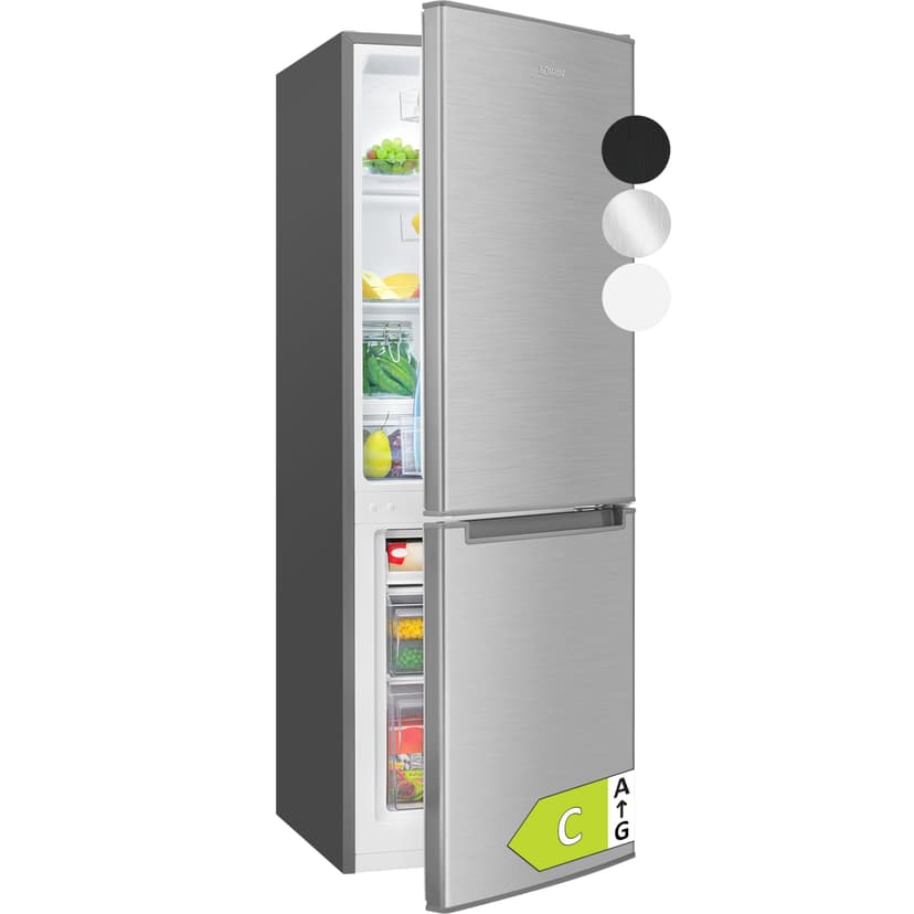 Bomann, Réfrigérateur et Congélateur 173L Inox KG7359 - R… - 1