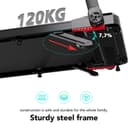 CITYSPORTS Treadmill, folding treadmill 12 km/h, with LED display, APP and 360° tablet holder, compact walking pad for home and office - 8