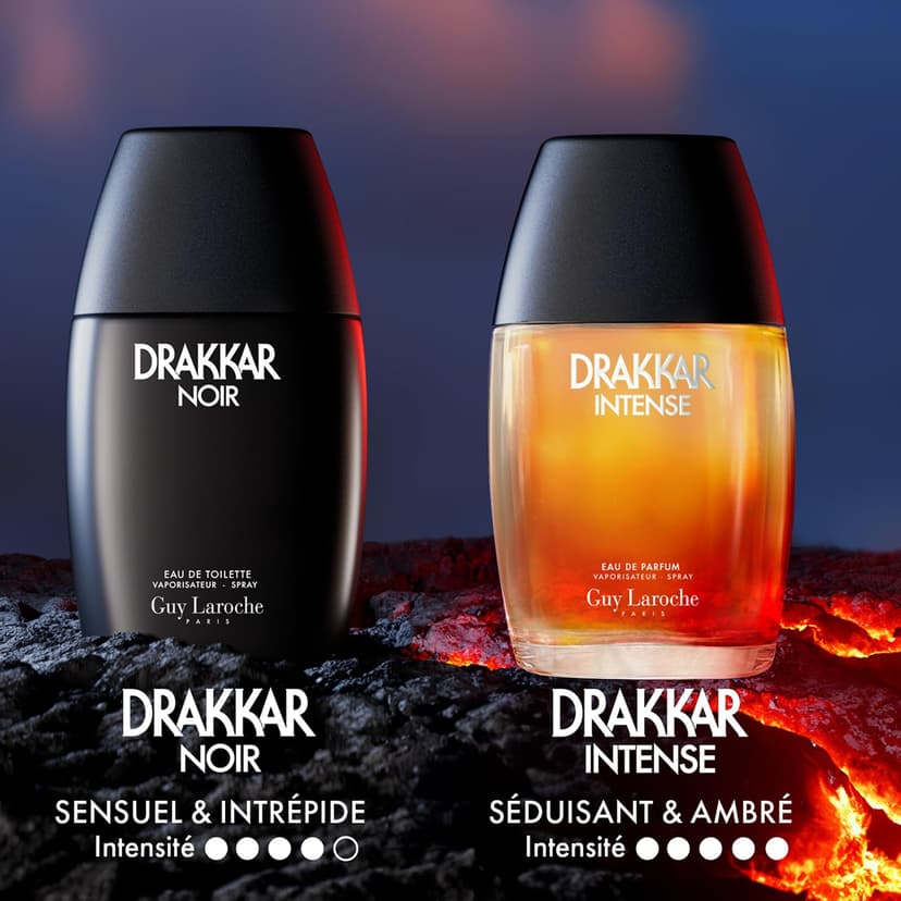 Drakkar Noir de Guy Laroche - Eau de Toilette Sensuel & Intrépide - Boisé et Aromatique, Notes de Mousse de Chêne, Patchouli et Sapin Baumier - Parfum pour Homme - 6