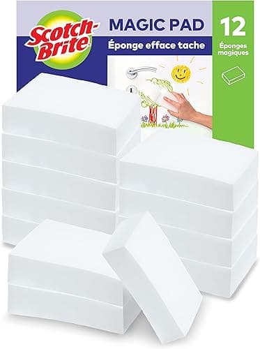 Scotch-Brite Éponge Magique en Melamine de Nettoyage, 12 …