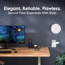 XLTTYWL Deco WiFi 7 Wall Mount Kit, Deco BE23/BE25/BE3600/BE5000 Router Mount Bracket Optimize Space&Cable Management for TP Decos 7 Dual-Band WiFi 7 Mesh Wi-Fi System (White, 2 Pack) - 7