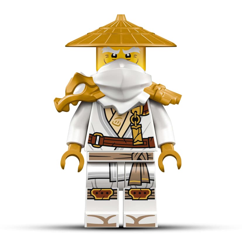LEGO Ninjago Le Dragon Gardien - Maquette de Figurine de Dragon Articulée - Minifigurine de Maître WU & Présentoir Pittoresque Imitation Roche - Cadeau pour Garçon dès 14 Ans 71847 - 4