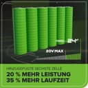 Greenworks Batterie 24V - Puissante Batterie Rechargeable Greenworks pour tous les Outils de Jardin 24V, Batterie Lithium-Ion 4Ah, Chargement Rapide, 3 Niveaux de Charge LED, Garantie 2 Ans - G24B4 - 4