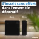 Shelly Blu Door/Window Black - Smart Bluetooth Montion Sensor Alarm, Home Security, Remote Control Detector, App Alerts, Alexa & Google Home, Gateway Required, Scene Activation, Lux Sensor - 3