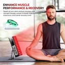 FliKEZE Red Light Panel, 78 Lamp Beads, 2 Chips (850nm, 660nm) Infrared Lamp with Timer, 180° Adjustable Stand Performance for Family, Sports - 5