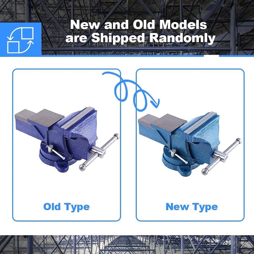 Heavy Duty Swivel Workshop Bench Vice Clamp, 6 Inch 150mm 12Kg Universal Table Workbench for Tool Material Clamping Fixing, Rotatable Engineer Table Bench (6 Inch 12KG) - 8