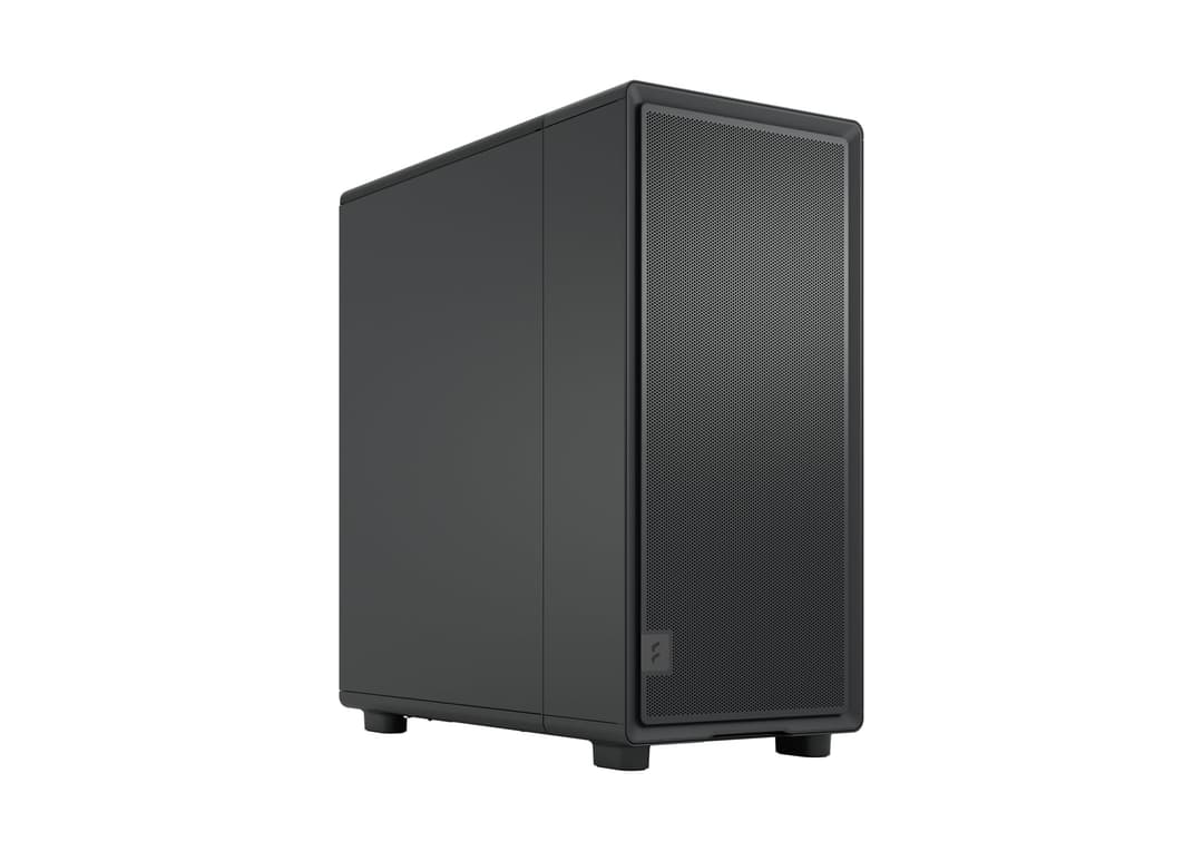 Fractal Design Epoch Black Solid - High Airflow PC Gaming Case - Mesh Front Panel - Three Momentum 12 Fans Included - Spacious Interior - ATX/mATX/ITX Support