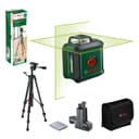 Bosch Cross line Laser UniversalLevel 360 with Premium Tripod + Universal clamp MM 3 (Vertical + Horizontal Laser Lines incl. 360° for Alignment Throughout the Entire Room, in Cardboard Box) - 1
