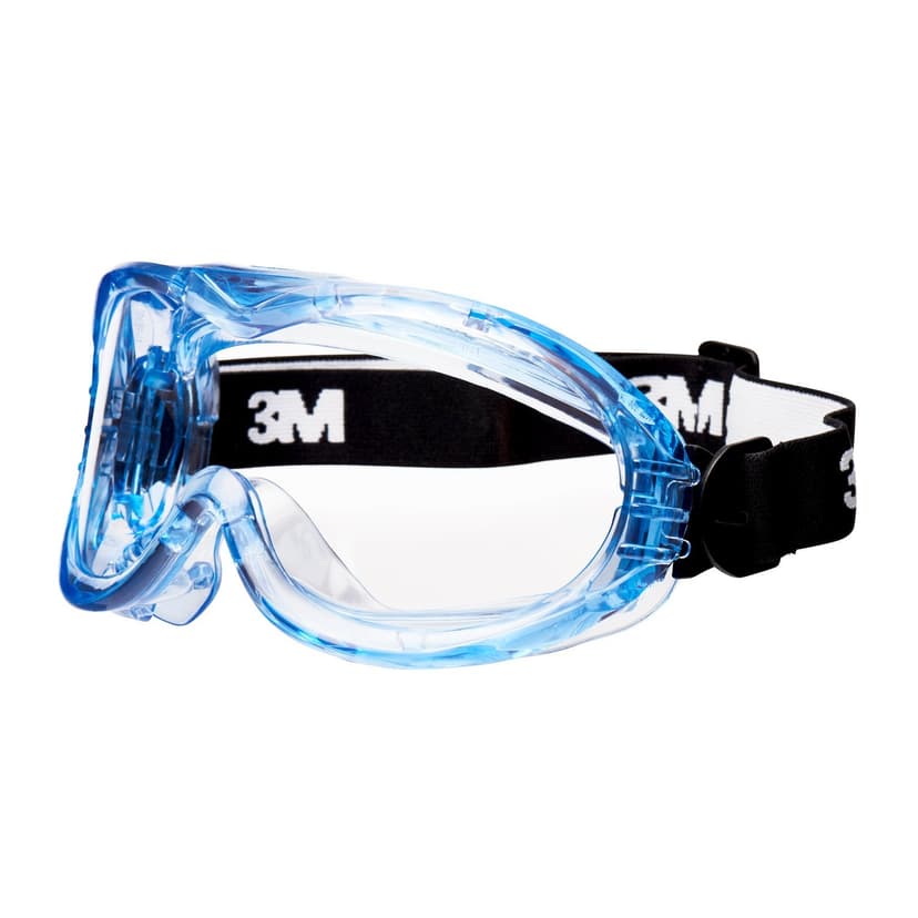 3M Fahrenheit Safety Goggles – Indirect venting, anti-scratch + anti-fog coating on polycarbonate lenses - 1x Fahrenheit eyewear protection, Clear, 7000062781 - 2