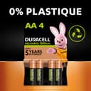 Duracell Rechargeables Piles AA (lot de 8), 2500 mAh, NiMH, pré-chargées, Longue durée, un packaging recyclable 0% plastique - 6