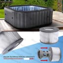 Replacement Filter for MSPA Whirlpoal Replacement Filter Cartridge Water Filter Filter for Whirlpoal, for Hot Submarine and Spa, for Inflatable Pools Water Filter Model from 2020 (Filter Holder) - 3