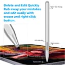 Stylus Pen for Microsoft Surface Pro12/11/10/9/8/X/7+/6/5/4/3/Surface 3, Surface Go 3/2/1, Surface Laptop/Studio/Book 4/3/2/1 with Eraser Side Button,Palm Rejection,Tilt Function,1024 Pressure - 5