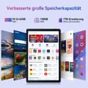 Ainmel Tablette Android, 10 Pouces avec processeur Octa-Core, 10GB RAM 128GB ROM, 1TB TF Card Expand, 1280x800 IPS HD Touchscreen, 5G/2.4G WiFi, BT 5.0, 5MP+8MP Dual Camera Android Tablette (Gris) - 2