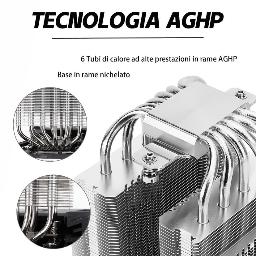 TR-Peerless Assassin 120 SE ARGB CPU Air Cooler, 6 Heat Pipes Cpu cooler, Dual 120mm TL-C12C-S PWM Fan, Aluminium Heatsink Cover, AGHP Technology, for AMD AM4 AM5/Intel /1851/1150/1151/1200/1700 - 3