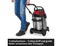 Einhell Water and dust vacuum cleaner TC-VC 3080 SACL (1150 W, capacity 220 mbar, tank 30 l, filtration class L, HEPA filter, filter cleaning, servo socket, with accessories) - 9