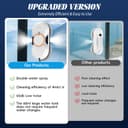 Robot Window Cleaner, 5600Pa Robot Glass Cleaner with Double Water Spray, 3 Cleaning Modes, Remote Control, Smart Navigation, Fall Protection & 8 Cloths, For Smooth Surfaces - 4